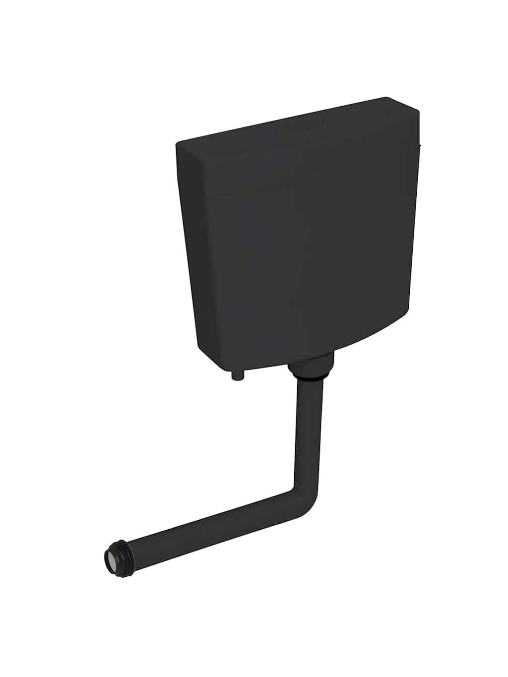 Toilet cistern with bottom water inlet, black, 3/6 L 1