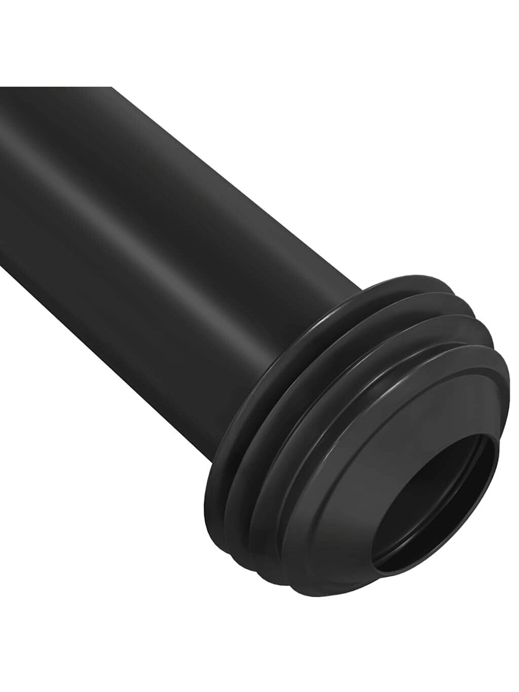 Toilet cistern with bottom water inlet, black, 3/6 L 6