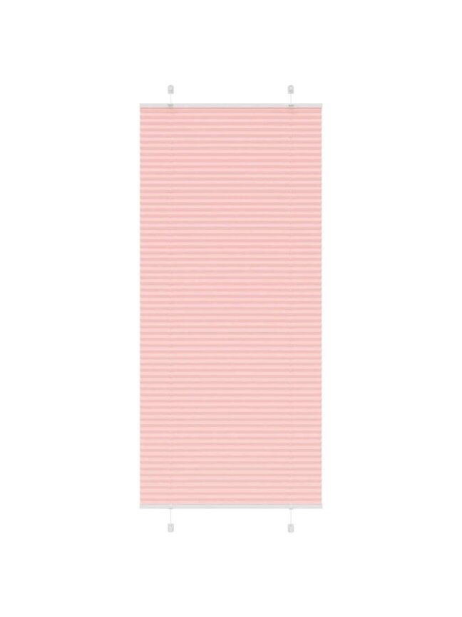Pleated blind, pink, 85 x 200 cm, fabric width 84.4 cm, polyester 1
