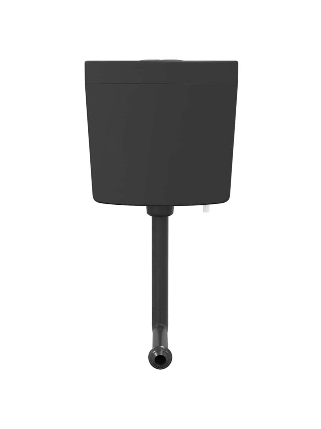 Toilet cistern with bottom water inlet, black, 3/6 L 3