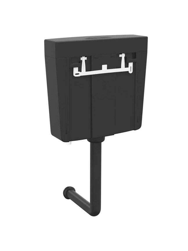 Toilet cistern with bottom water inlet, black, 3/6 L 5