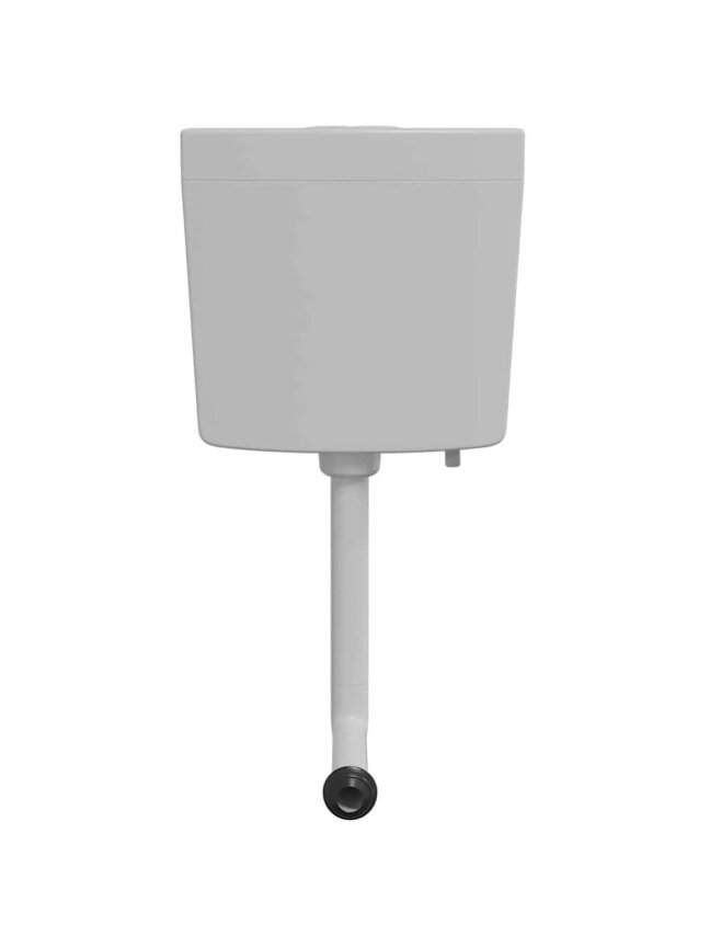 Toilet cistern with bottom water inlet, gray, 3/6 L 3