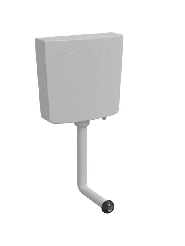 Toilet cistern with bottom water inlet, gray, 3/6 L 2
