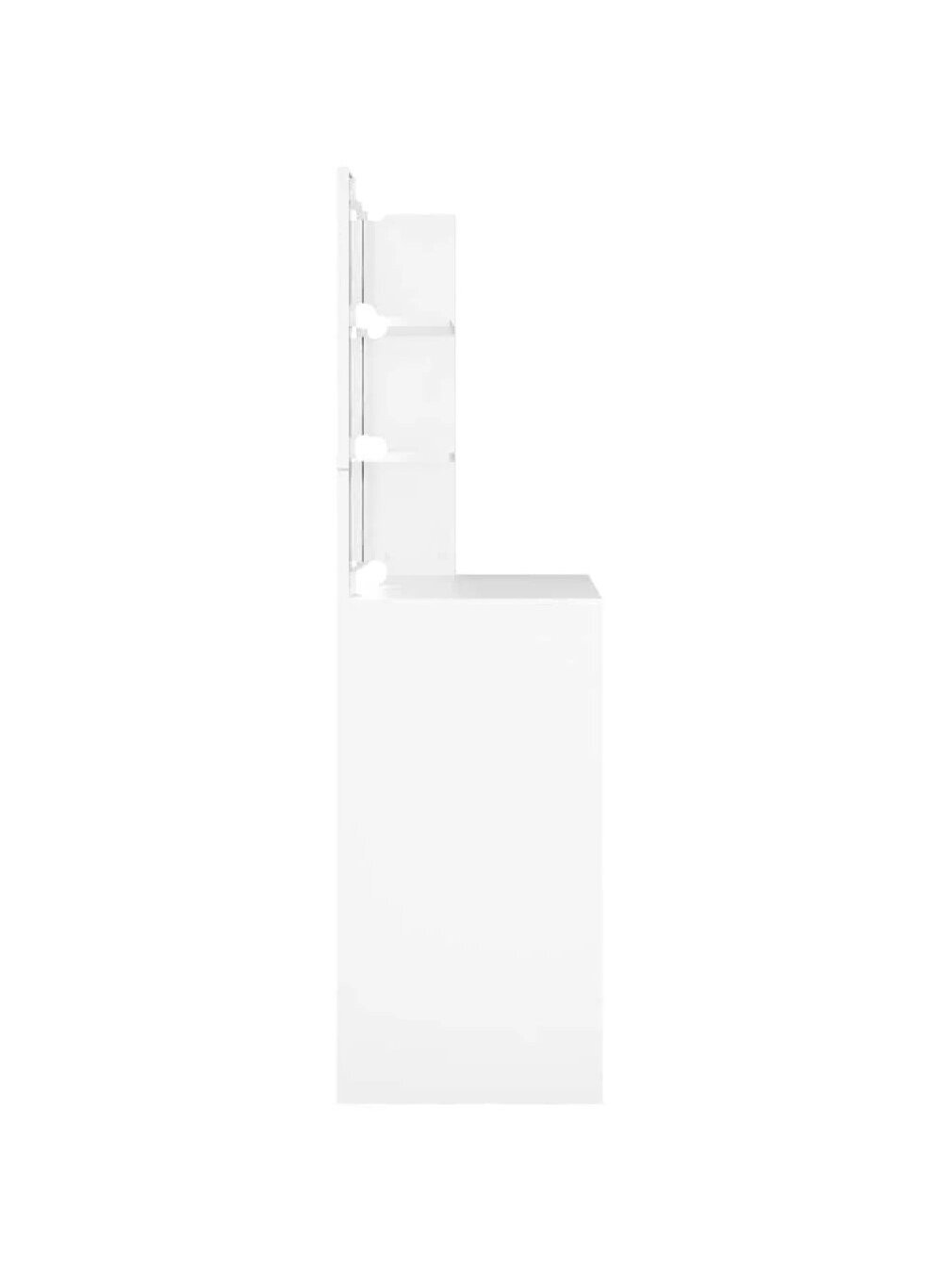 Косметический столик БЕЗ LED-подсветки, белый, 74,5x40x141 см 6