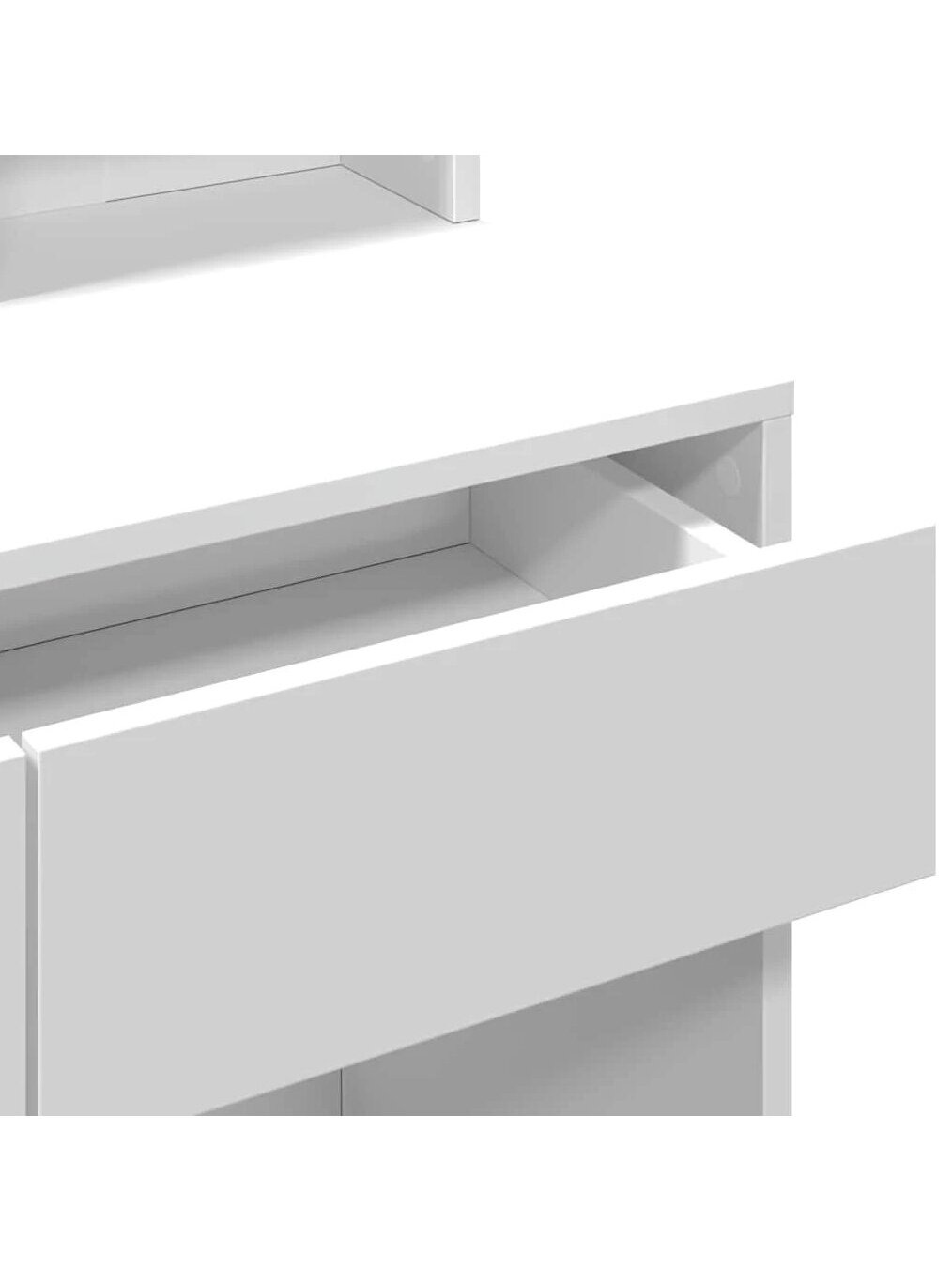 Vanity table with LED, white, 80 × 41 × 144.5 cm 8 Vanity table with LED, white, 80 × 41 × 144.5 cm 8