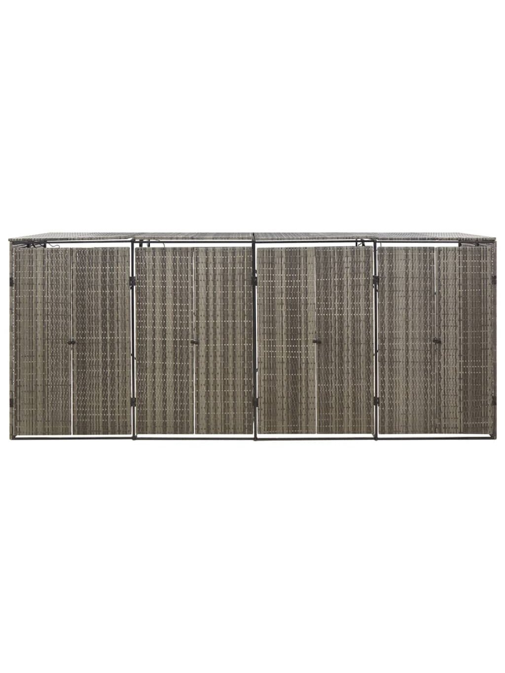 Container canopy, gray, 274×80×117 cm, rattan, four-seater 3 Container canopy, gray, 274×80×117 cm, rattan, four-seater 3