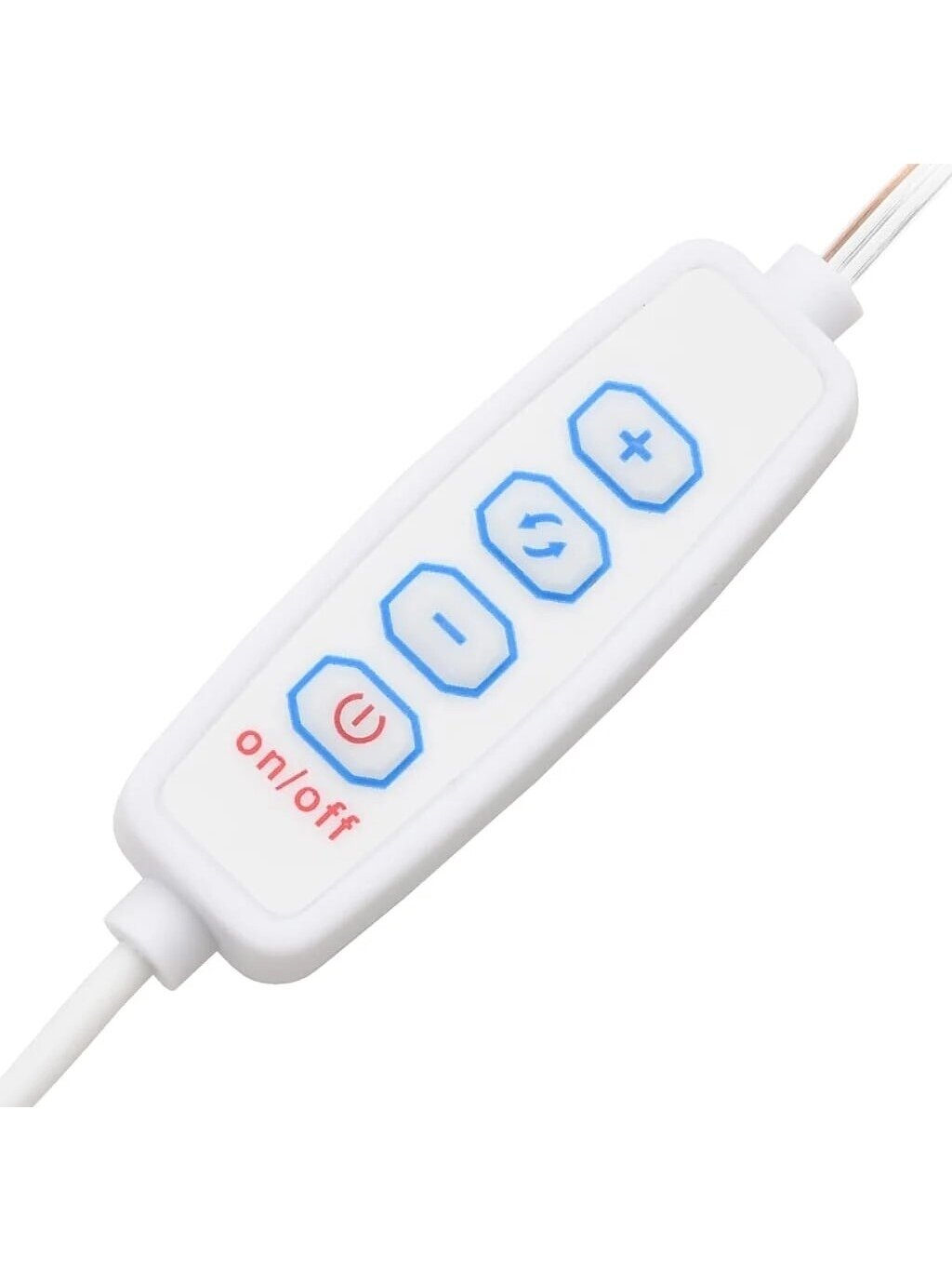 Косметический столик с LED-подсветкой, белый, 60×40×140 см, глянцевый 7