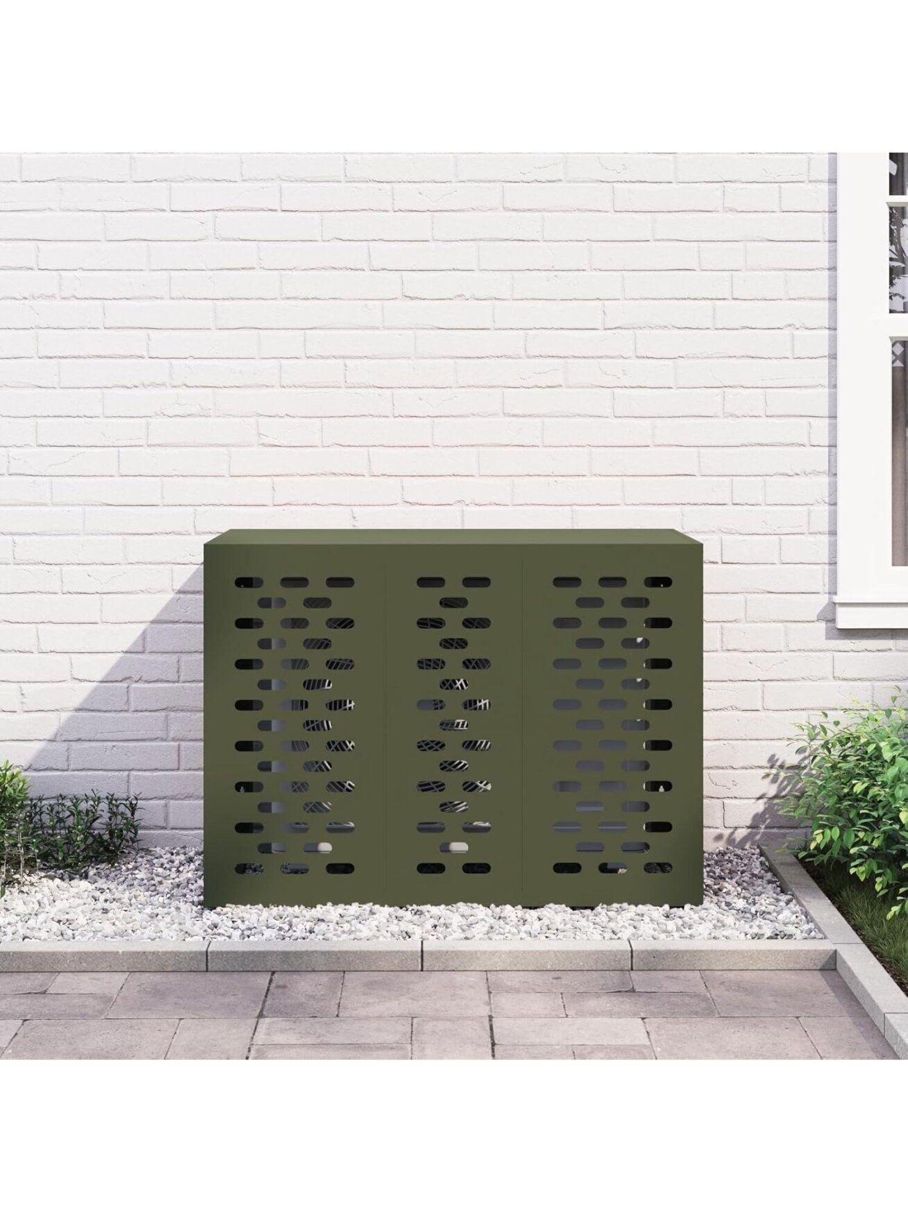 Kondicionierių uždangalas Alyvuogių žalia 110 x 50 x 80 cm 1