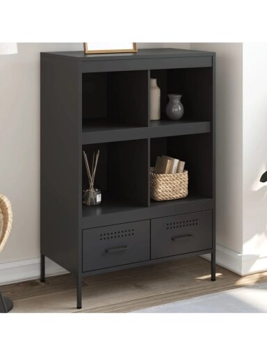 Kummut, must, 68×39×101,5 cm, teras