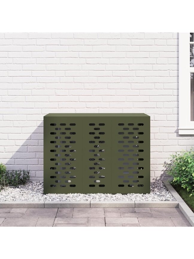 Kondicionierių uždangalas Alyvuogių žalia 110 x 50 x 80 cm 1