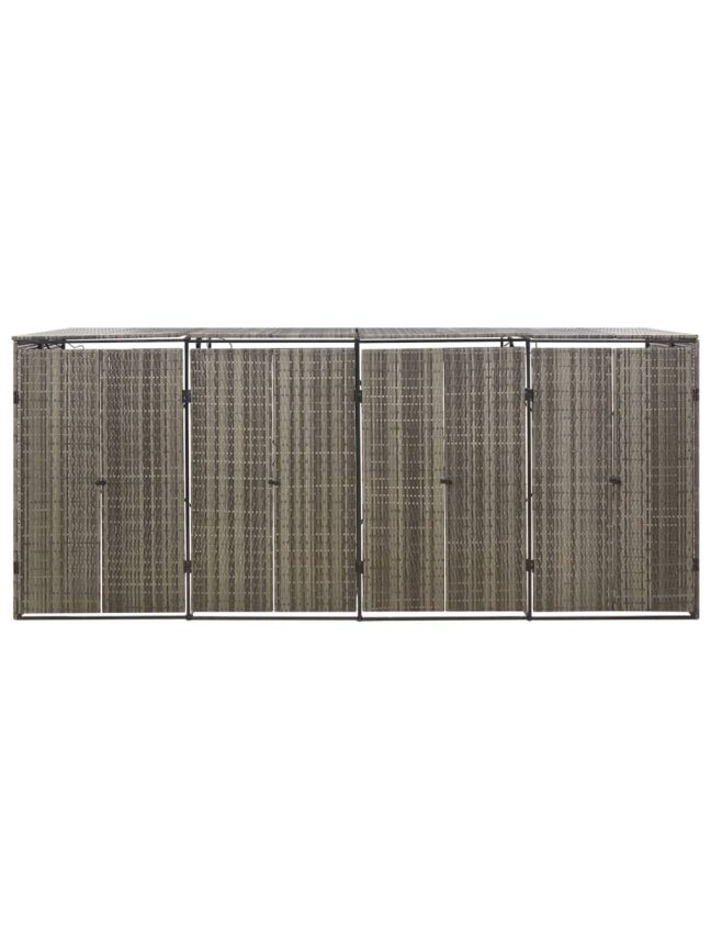 Container canopy, gray, 274×80×117 cm, rattan, four-seater 3