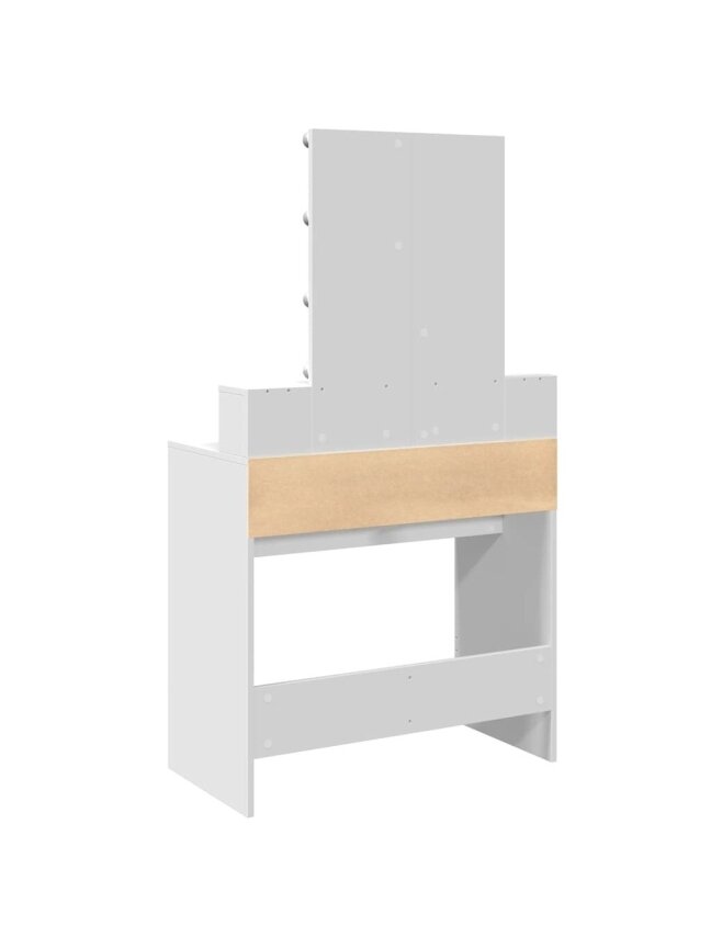 Vanity table with LED, white, 80 × 41 × 144.5 cm 6 Vanity table with LED, white, 80 × 41 × 144.5 cm 6