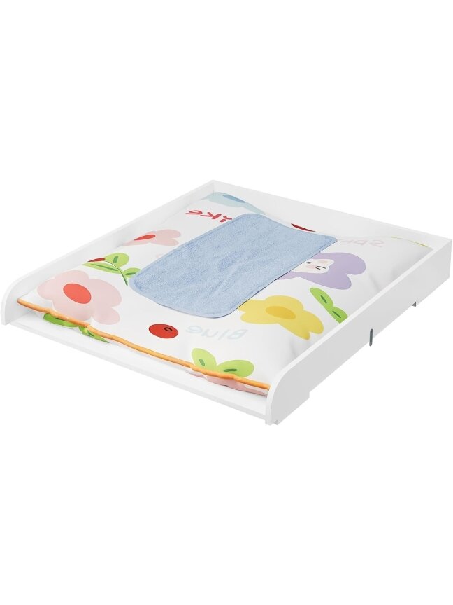 Baby changing table top, 70 x 10 x 80 cm, suitable for furniture with 47.5–50 cm depth. 1