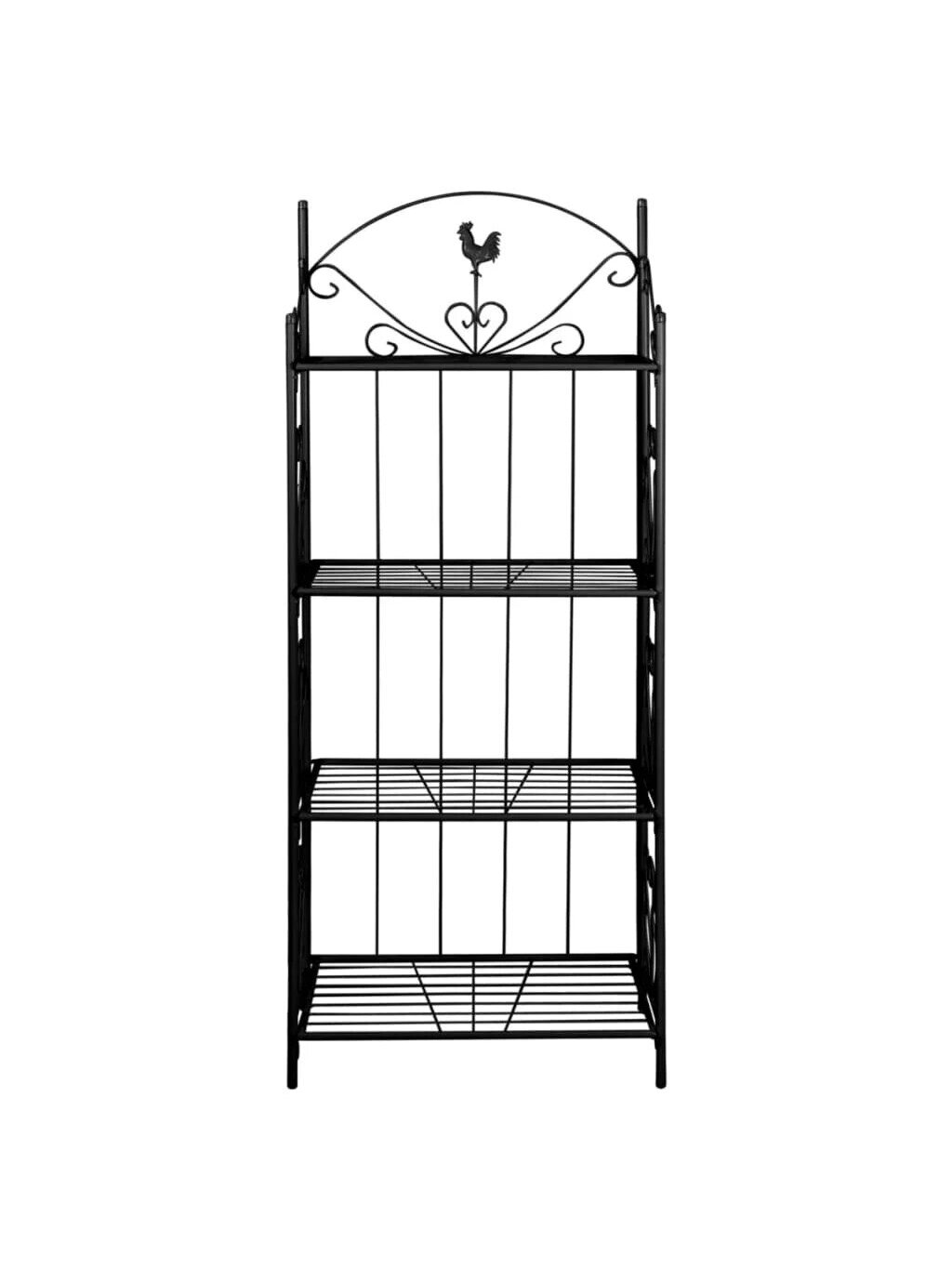 Square Plant Stand, Black