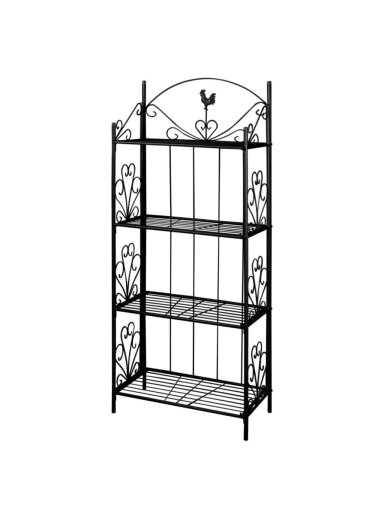 Square Plant Stand, Black