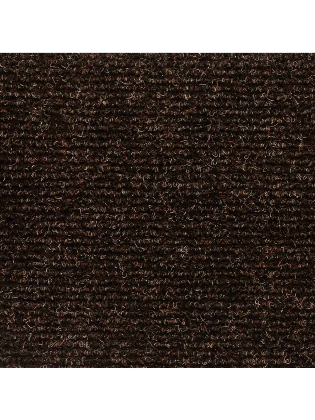 Samoprzylepne nakładki na schody, 15 szt., 56x17x3 cm, brązowe, półokrągłe 6