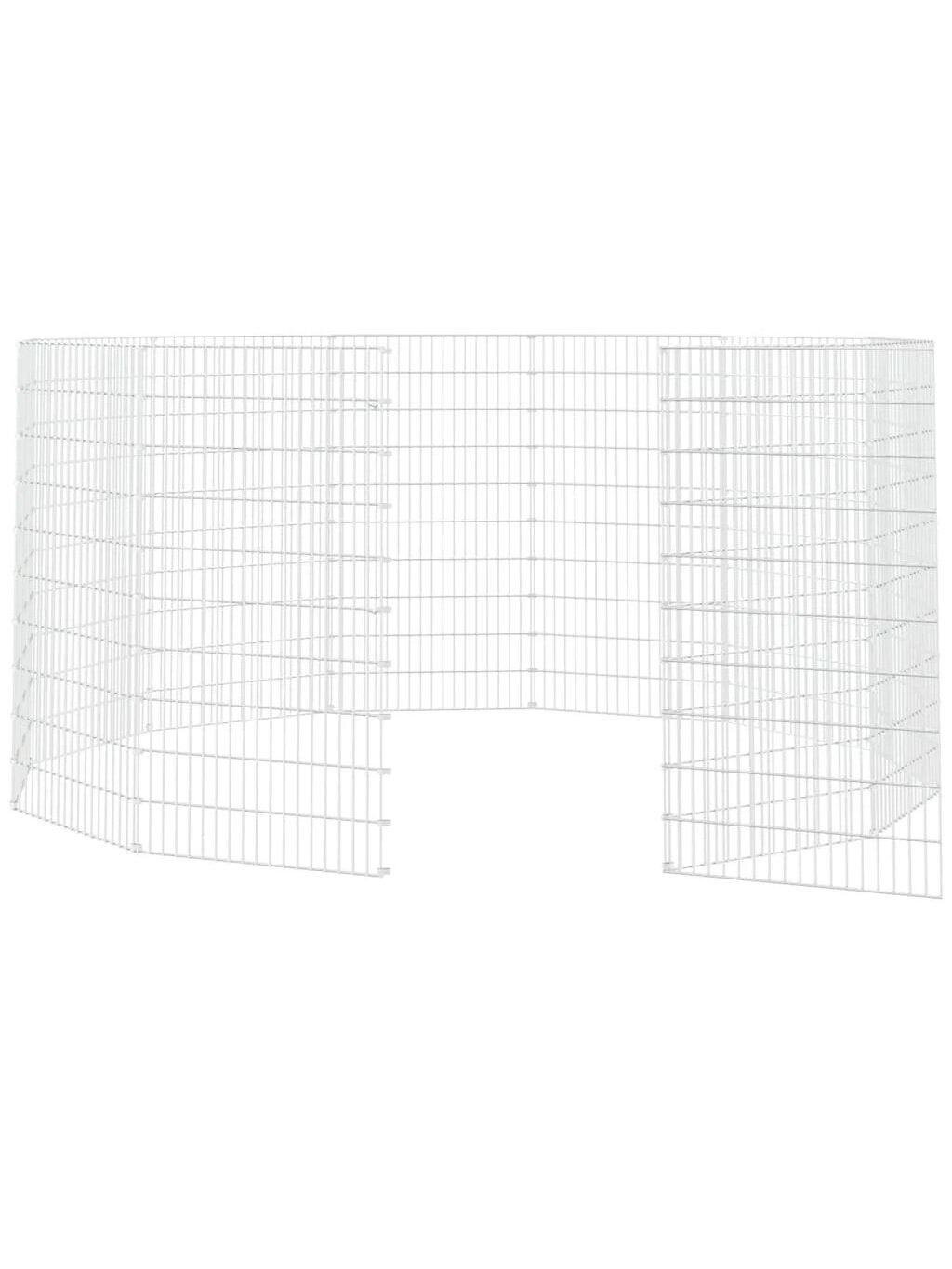 Vabaltseisev loomaaed, 12 paneeli, 54×100 cm, tsingitud raud 3