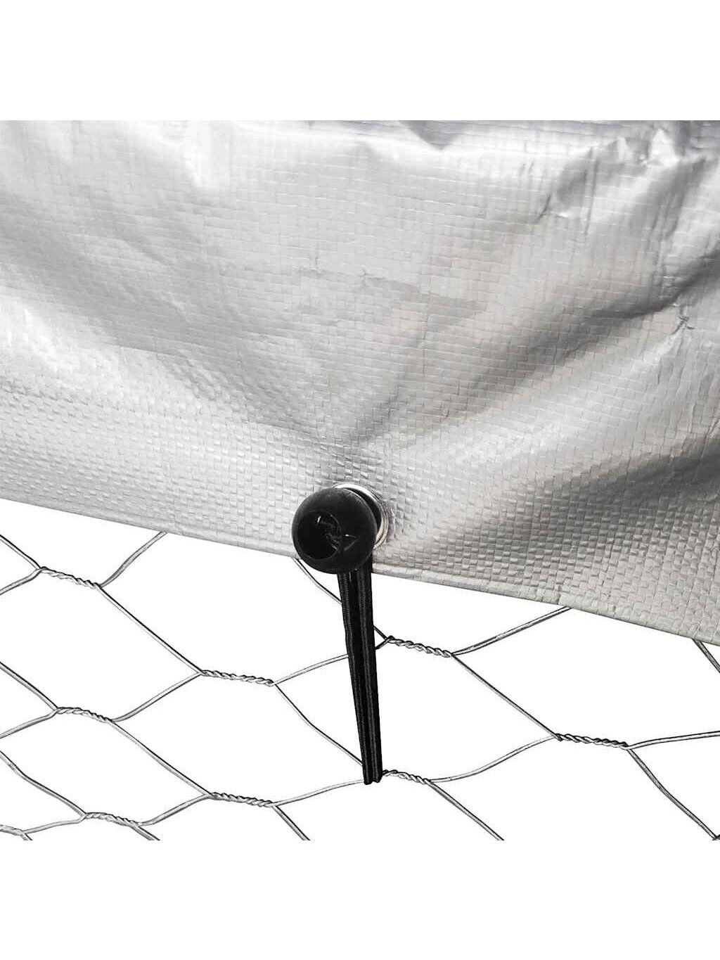 Lauko voljeras šunims su stogu, 400x100x150cm 8
