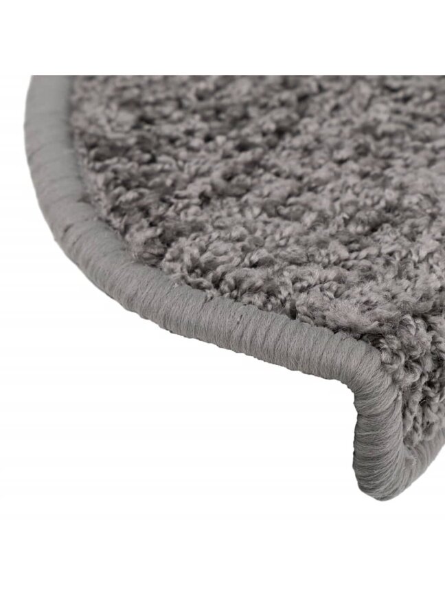 Stair mats, 15 pcs, gray, 65x21x4 cm 6