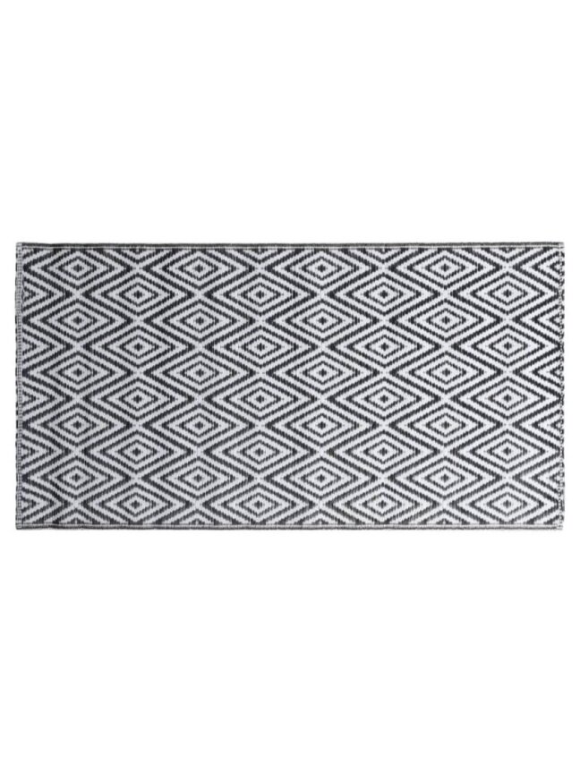 Lauko kilimas, ARAKIL baltos ir juodos spalvos, 160x230cm, PP 2