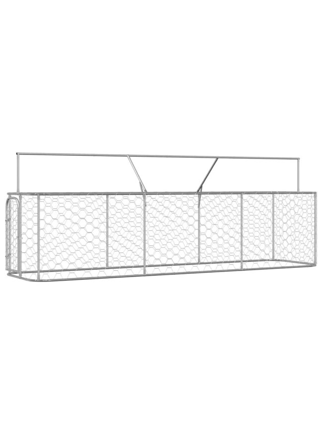 Lauko voljeras šunims su stogu, 400x100x150cm 3
