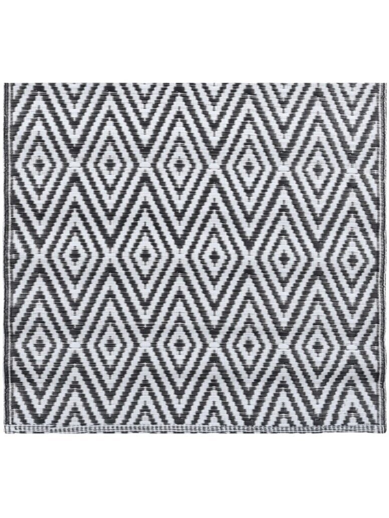 Lauko kilimas, ARAKIL baltos ir juodos spalvos, 160x230cm, PP 3
