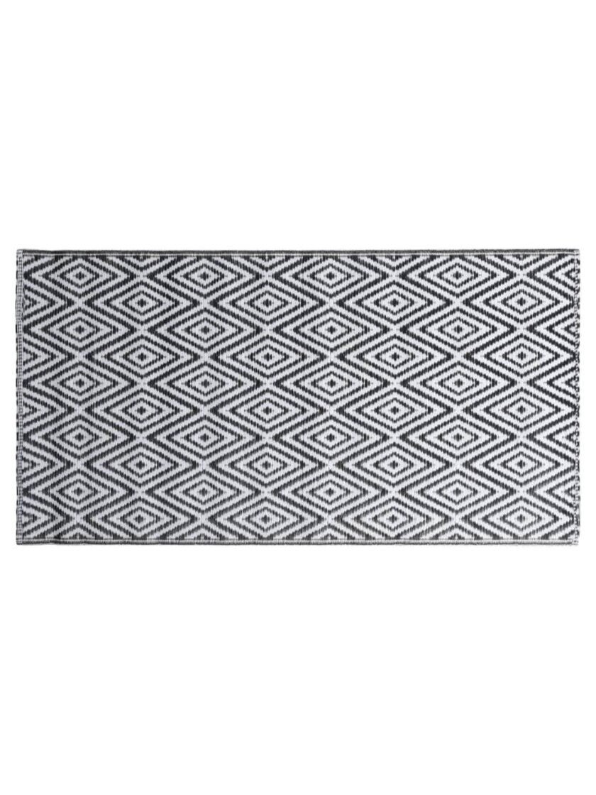 Lauko kilimas, ARAKIL baltos ir juodos spalvos, 160x230cm, PP 2
