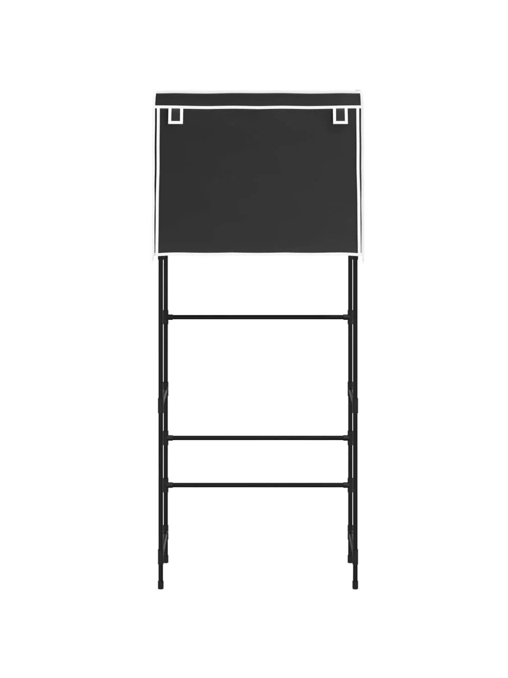 Pesumasina ülemine riiul, Must, 71×29,5×170,5 cm, Raud 2