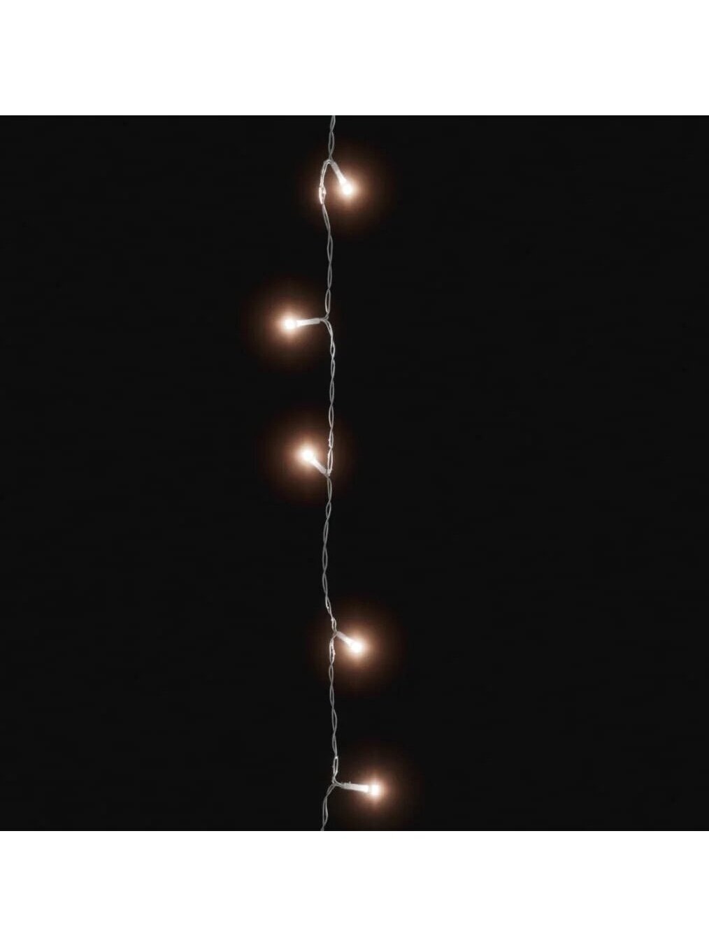 LED lempučių girlianda, 15m, PVC, 150 šiltos baltos spalvos 4