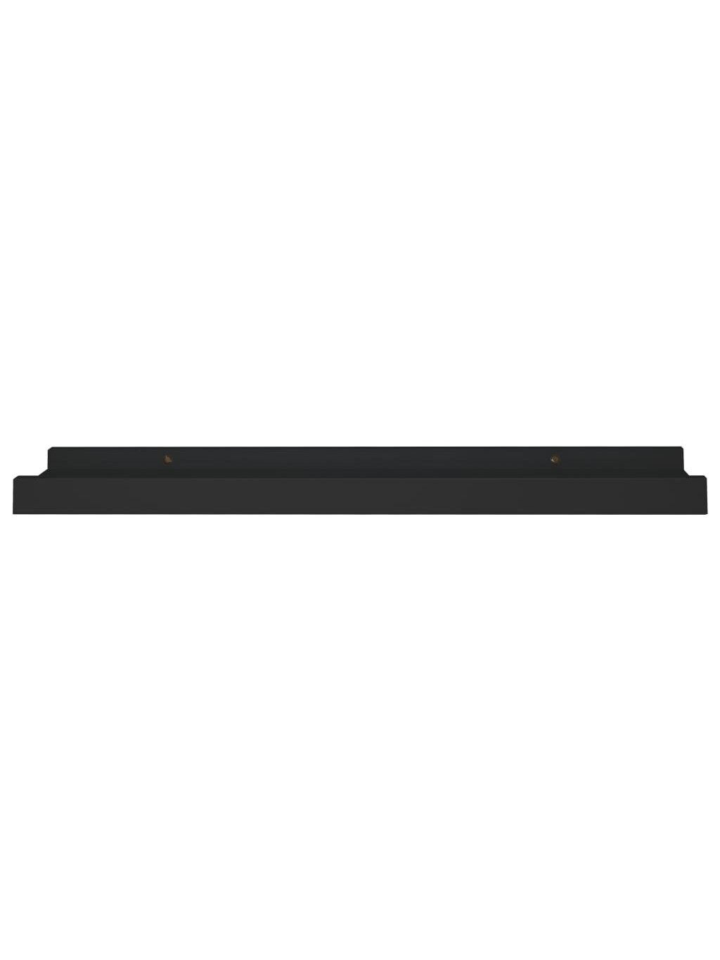 Shelves for photo frames, 2 pcs, black, 40 × 9 × 3 cm, MDF 3