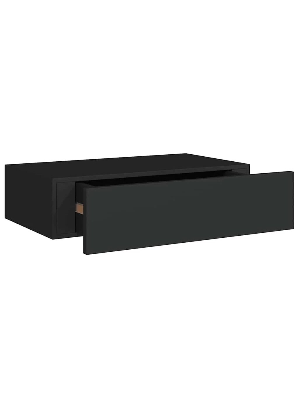 Lentynos su stalčiais, 2vnt., juodos, 40x23,5x10cm, MDF 4