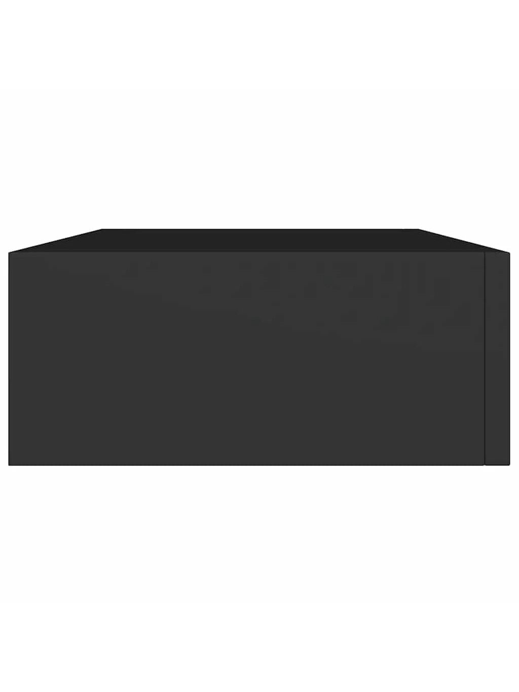 Lentynos su stalčiais, 2vnt., juodos, 40x23,5x10cm, MDF 6