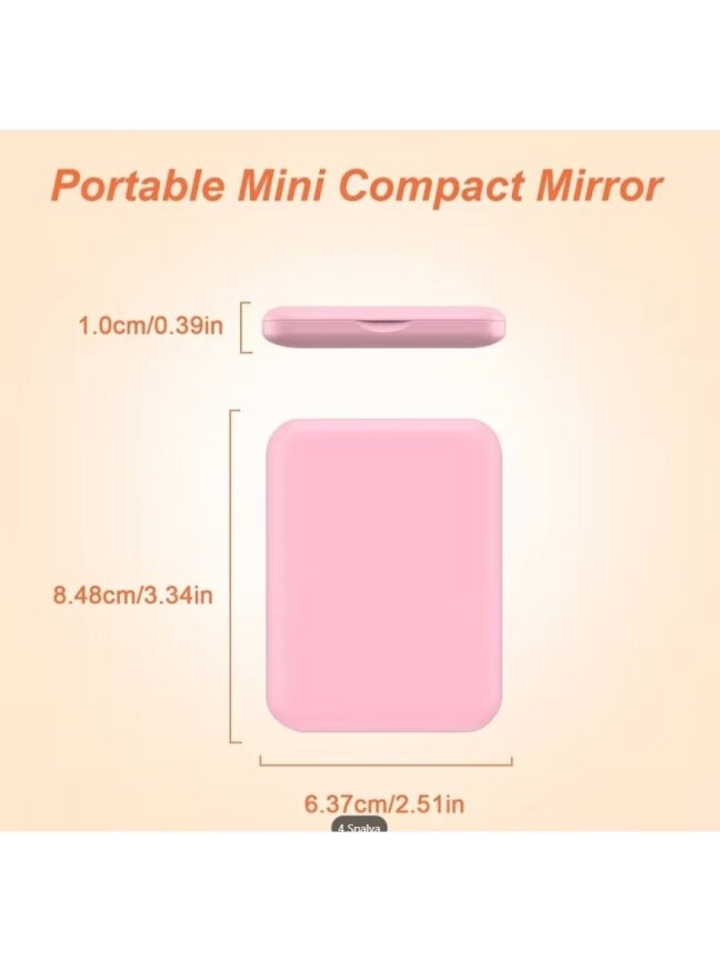 LED Pocket Makeup Mirror 1x/3x – Compact Travel Mirror with Light 3