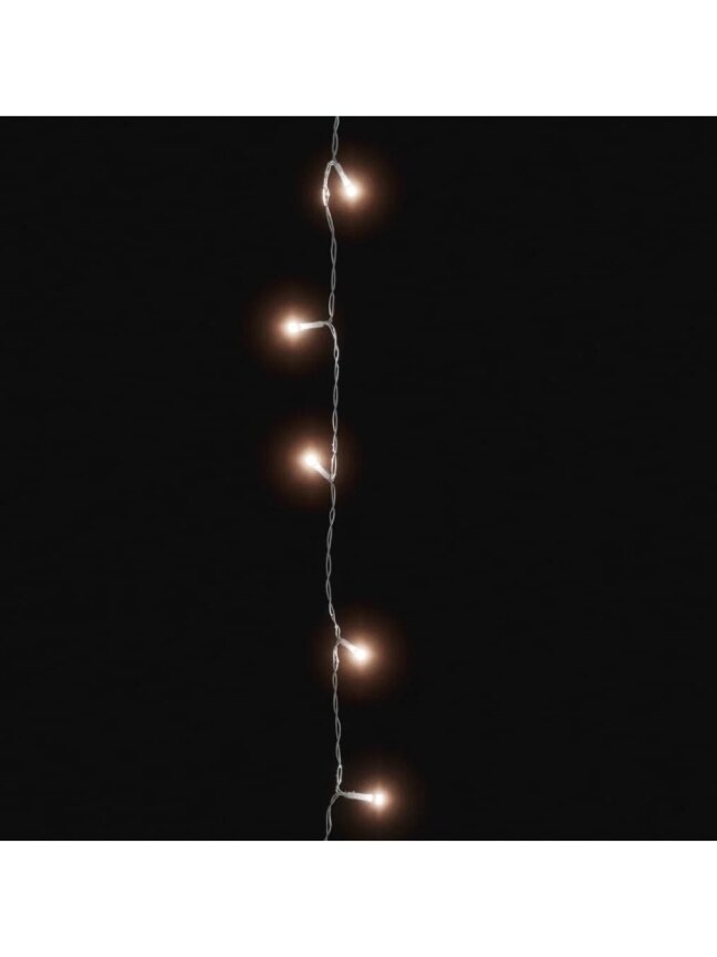 LED lempučių girlianda, 15m, PVC, 150 šiltos baltos spalvos 4
