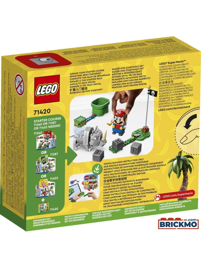 Mario Rinosoris LEGO Super Mario 71420 Rambi the Rhinoceros | LEGO Toys | Toys ...