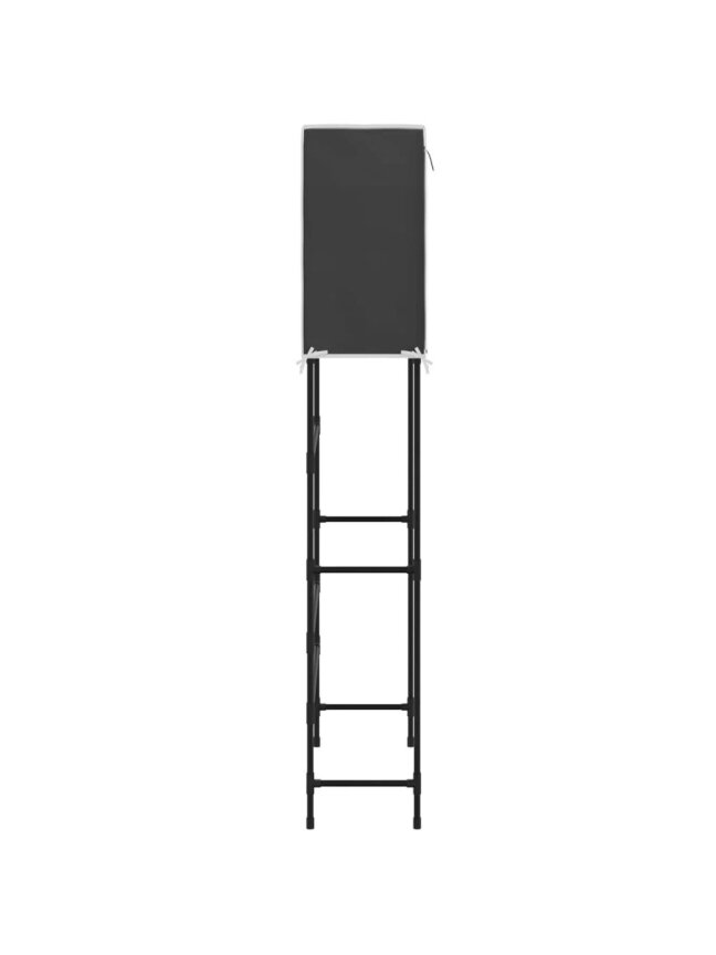 Pesumasina ülemine riiul, Must, 71×29,5×170,5 cm, Raud 3