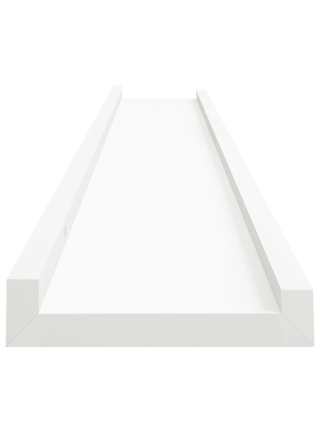 Lentynos nuotraukų rėmeliams, 2vnt., baltos, 80x9x3cm, MDF 4