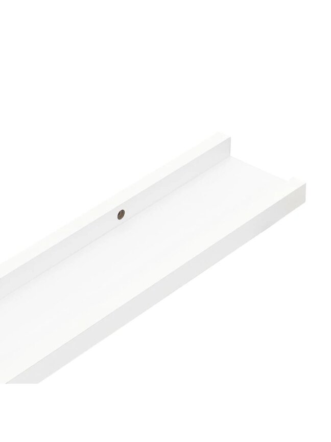 Lentynos nuotraukų rėmeliams, 2vnt., baltos, 80x9x3cm, MDF 6