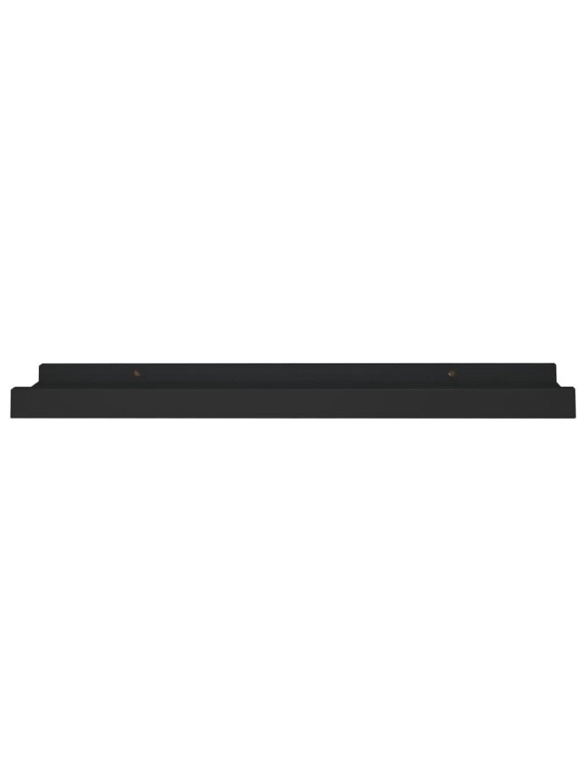 Shelves for photo frames, 2 pcs, black, 40 × 9 × 3 cm, MDF 3
