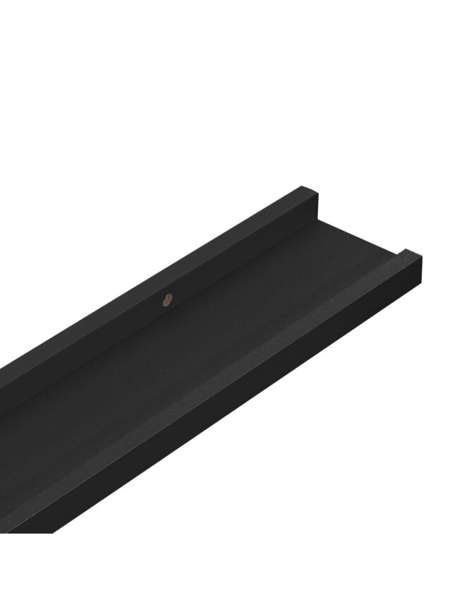 Shelves for photo frames, 2 pcs, black, 40 × 9 × 3 cm, MDF 6