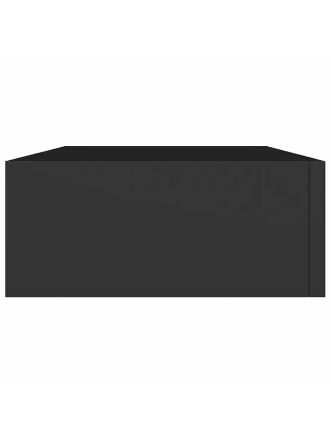Lentynos su stalčiais, 2vnt., juodos, 40x23,5x10cm, MDF 6