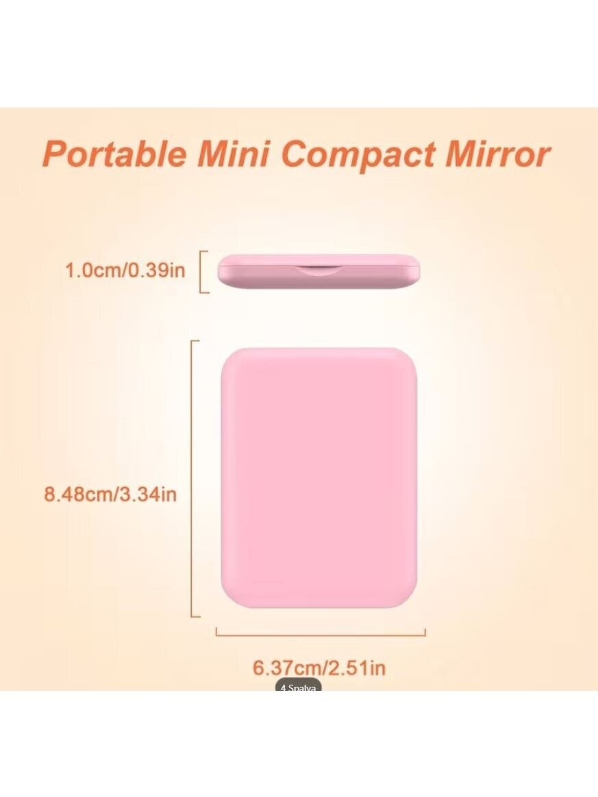 LED Pocket Makeup Mirror 1x/3x – Compact Travel Mirror with Light 3