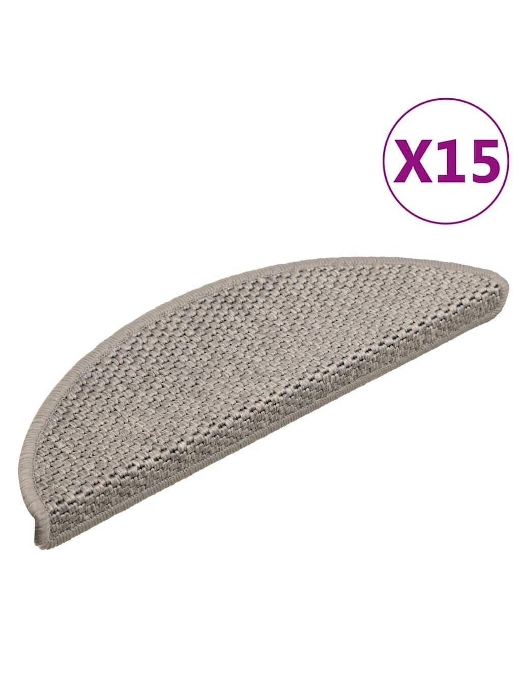 Samoprzylepne nakładki na schody, 15 szt., srebrne, 56x17x3 cm