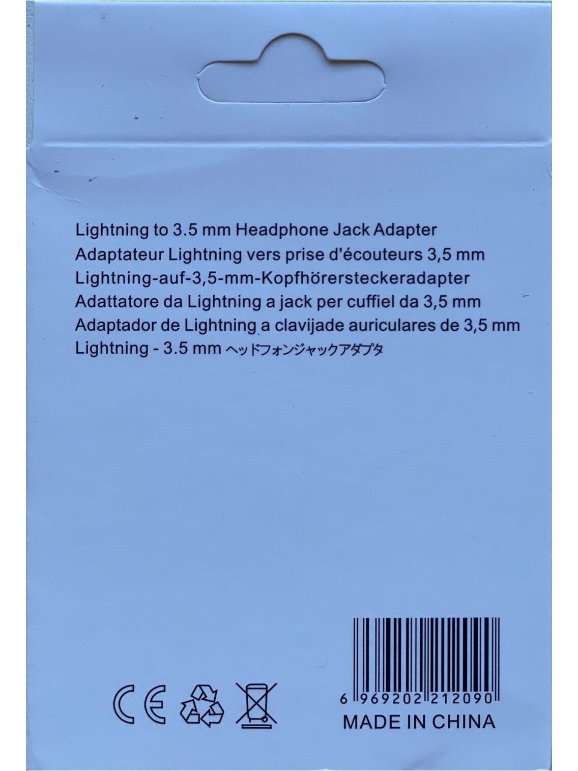 Lightning uz AUX adapteris 3