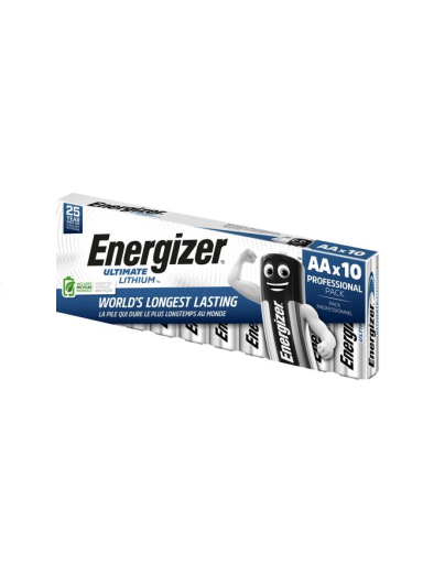 Ličio baterijos „Energizer Ultimate Lithium“, AA (FR6), L91, 1,5 V, 10 vnt.