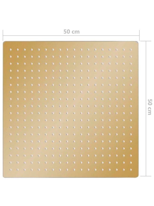 Rain Shower Head, Gold, 50×50 cm, Stainless Steel 6