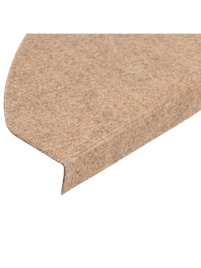 Self-adhesive stair mats, 14 pcs, beige, 65×22.5×3.5 cm 5