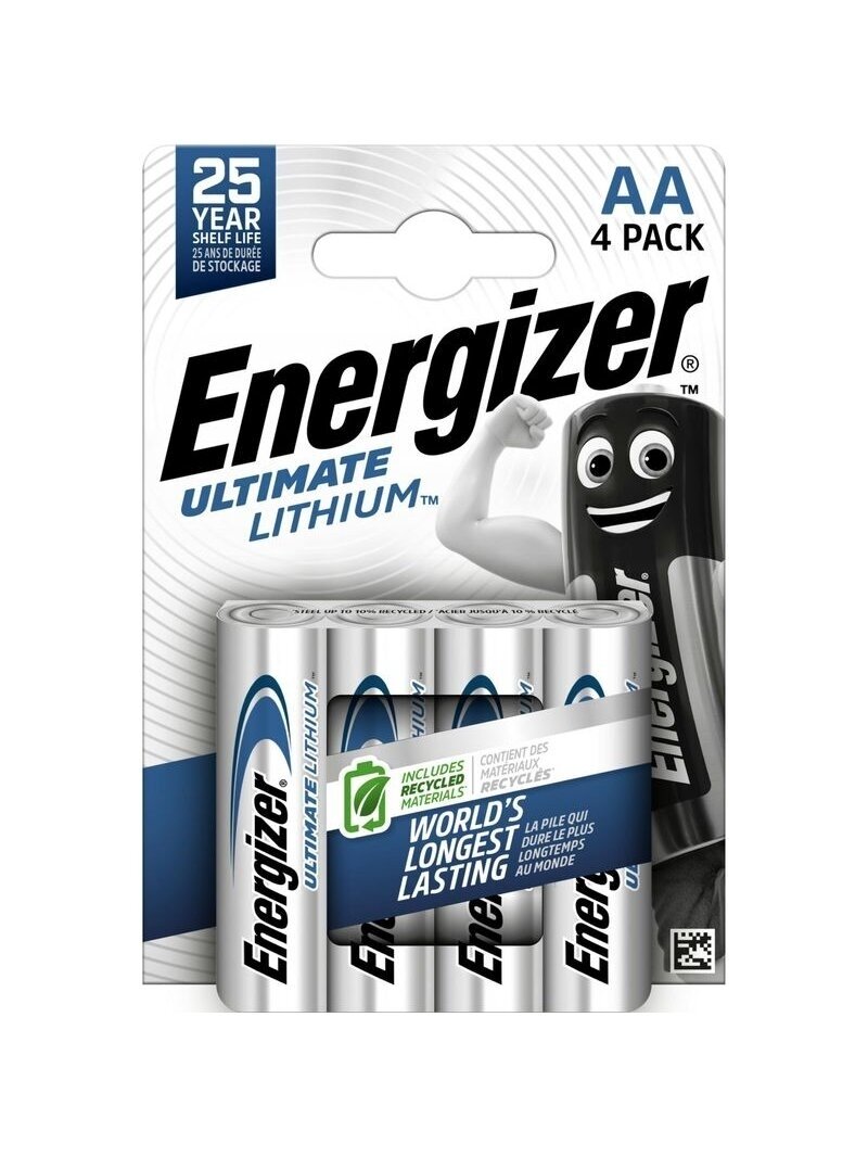 Liitiumaku FR6 (AA) 1,5V 3100mAh ENERGIZER (4 tk pakendis) Liitiumaku FR6 (AA) 1,5V 3100mAh ENERGIZER (4 tk pakendis)