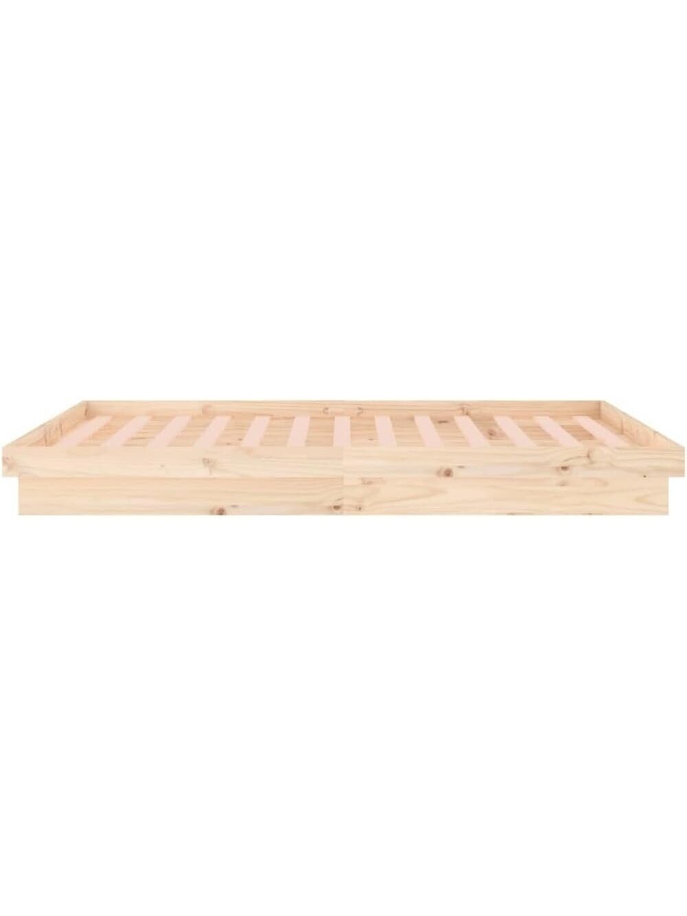 LED Bed Frame, 160x200 cm, solid wood 1