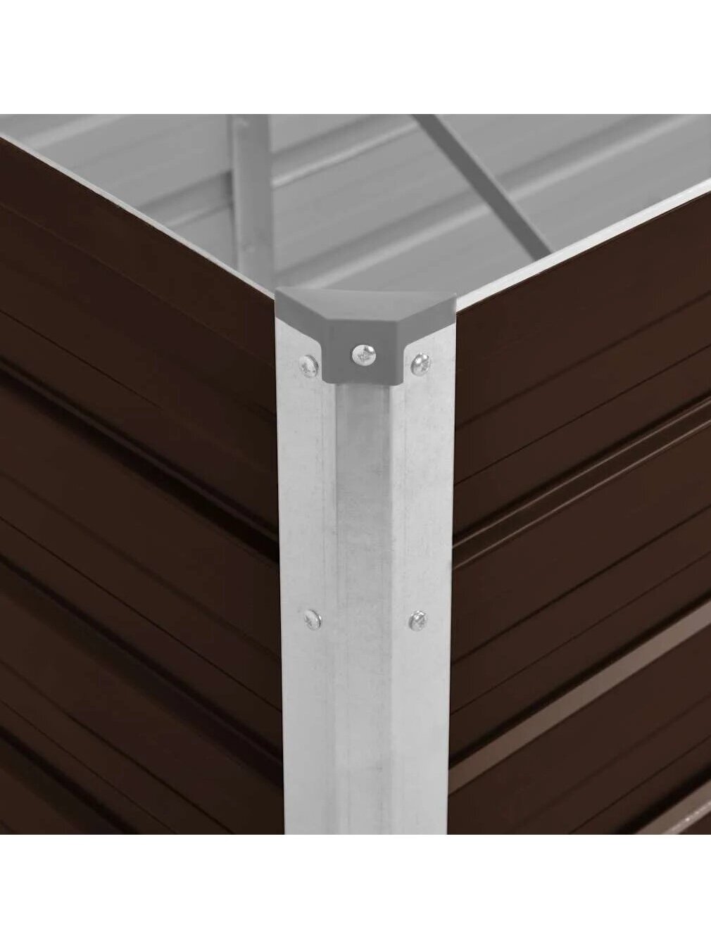 Lovelis, rudas, 240x80x77cm, galvanizuotas plienas, aukštas 5